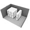 Arsip Kantor Logam Mobile Compact Rack High Density Storage Shelf 2300mm Tinggi