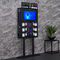 Kabinet Penyimpanan Ponsel Hitam Moistureproof Stand Vertikal / Terpasang di Dinding
