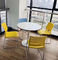 Kursi plastik baja tebal 12mm perabot kantor stackable kursi kantor modern