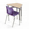 Classroom Single Seat Desk H750mm Steel School Furniture furniture sekolah berkualitas tinggi