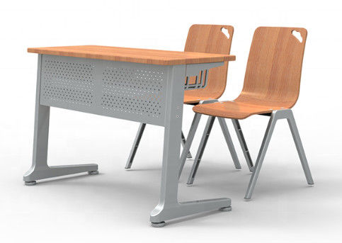 Baja Sekolah Menengah Siswa Furniture Kursi Meja Belajar Meja Untuk Kursi Tunggal Atau Ganda