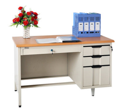 Meja Baca Logam Kantor H780 Dengan Laci Meja Komputer Baja Guru
