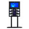 Kabinet Penyimpanan Ponsel Hitam Moistureproof Stand Vertikal / Terpasang di Dinding
