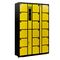 Kuning Hitam Self Encoded Digital Safe Locker, Delapan Belas Ponsel Locker Untuk Kantor
