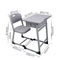 Meja Belajar Dan Kursi Set 760 * 650 * 450mm Steel School Furniture